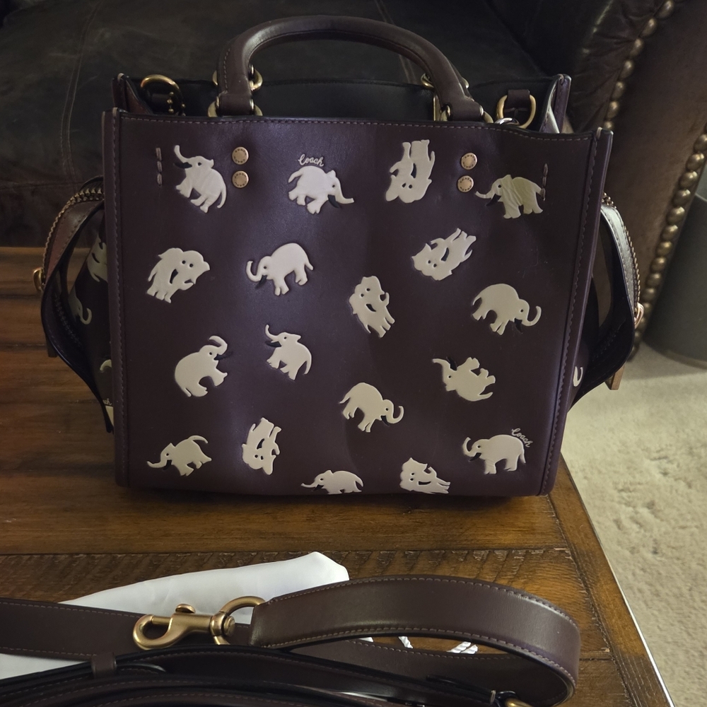 Coach Rogue 25 With Elephant Print